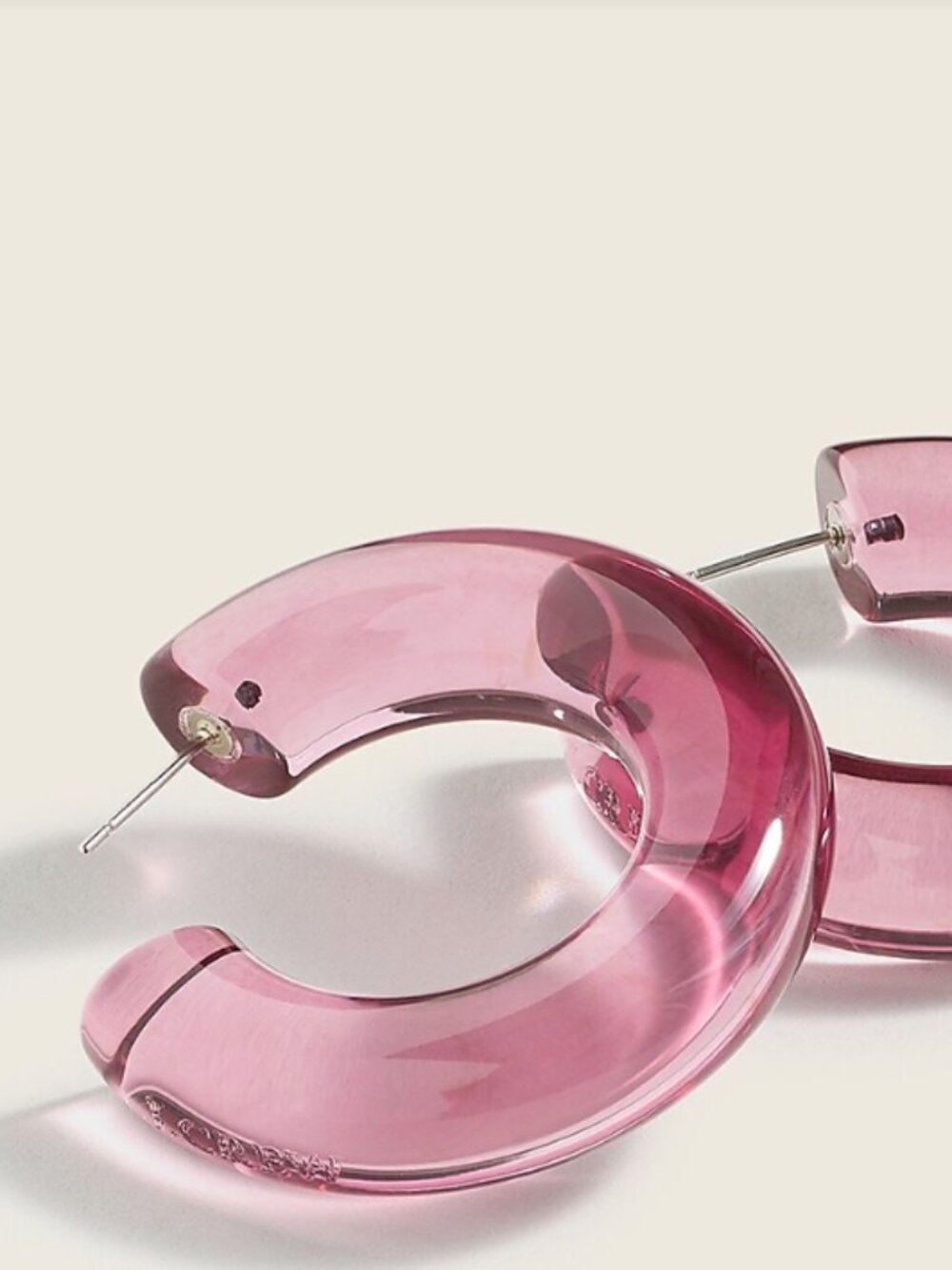 JCrew Roundly Hoop Earring in Burnished Pecan